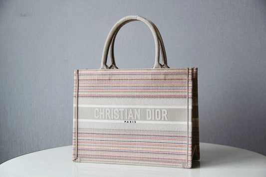 DO1286 Book bag Tote Embroidery pink white 36.5cm 41.5cm Handbag