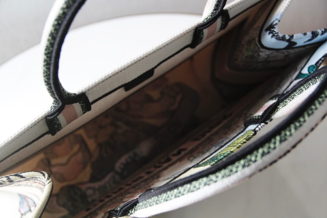 DO1286 Book Tote big size MINI 36.5CM 41.5CM pink grey