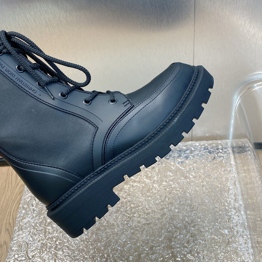 DIOR D TRAP ANKLE BOOT BLACK