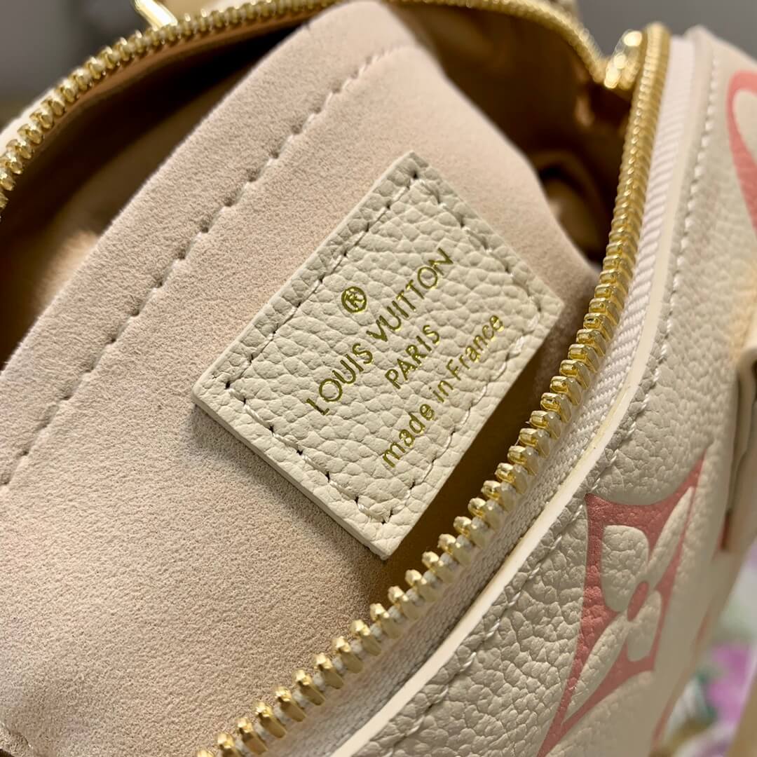 M46397 Speedy Bandoulière 20 Monogram Empreinte apricot