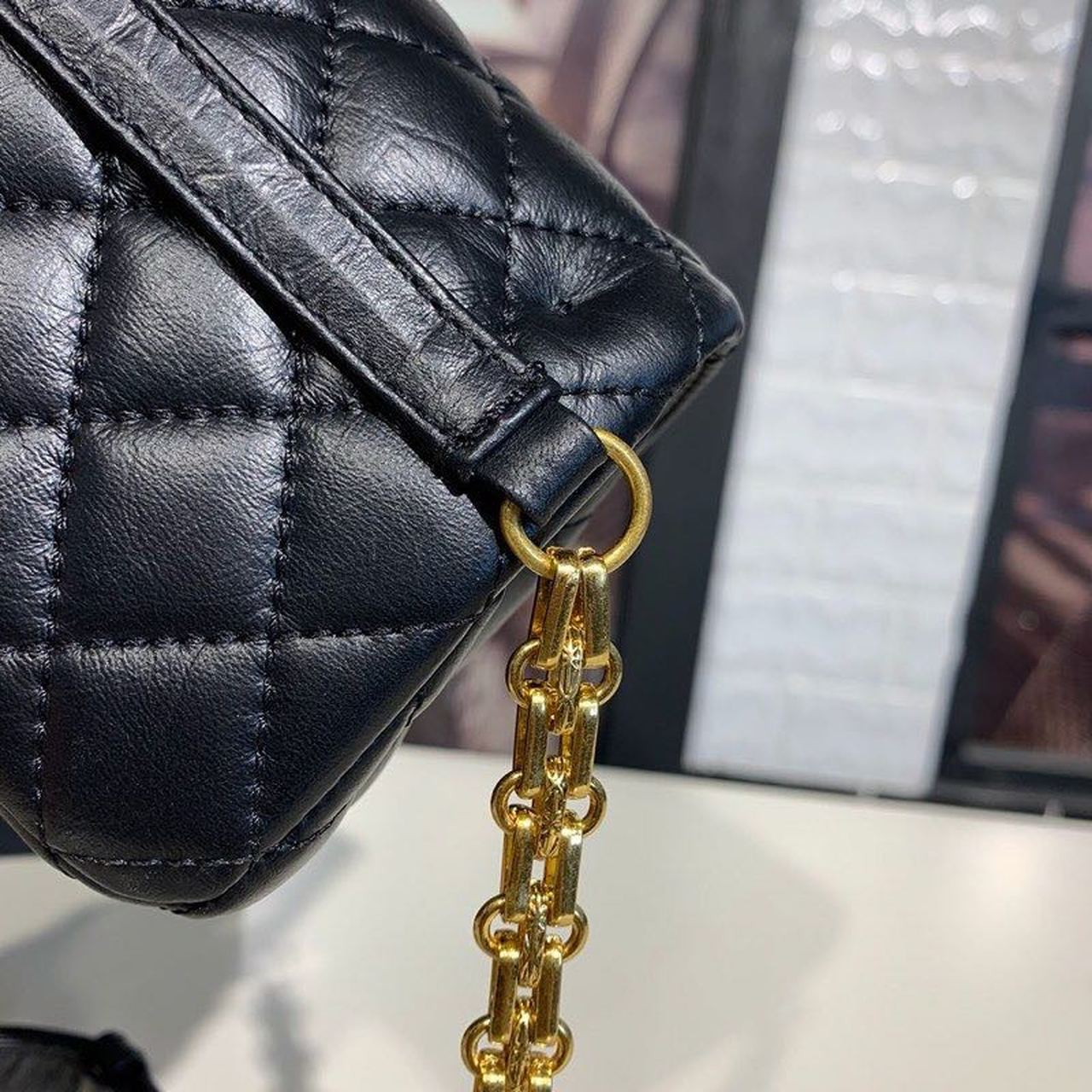 ChanelReissue 2.55 Waist Belt Bag Black For Women, Women’s Bags, Shoulder And Crossbody Bags 6.7in/17cm