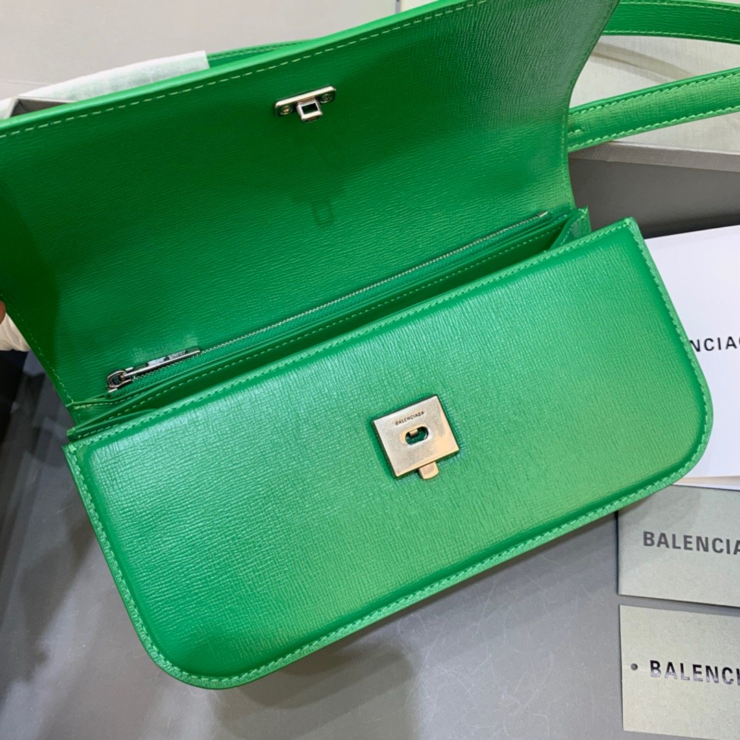 Balen Gossip Small Shoulder Bag Green, For Women, Bags 9.1in/23cm