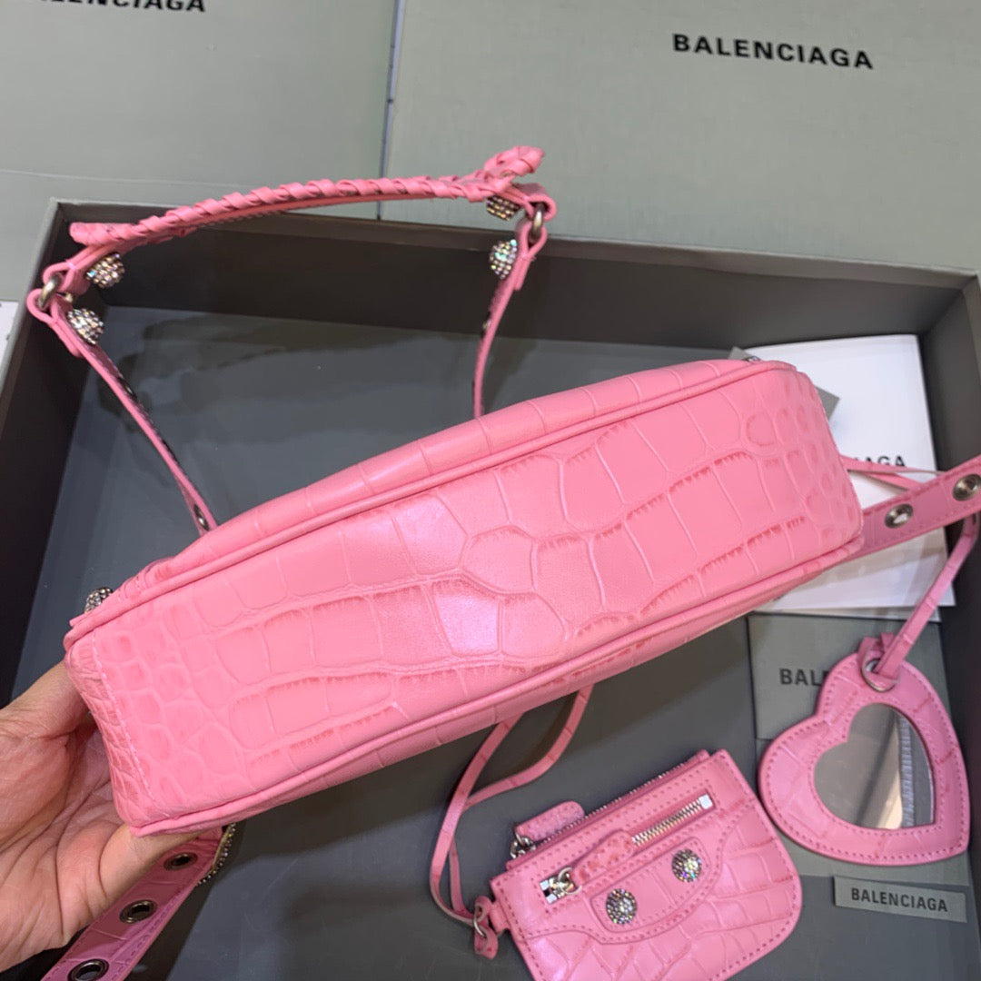 Balen Le Cagole XS Shoulder Bag In Pink, For Women, Bags 10.2in/26cm