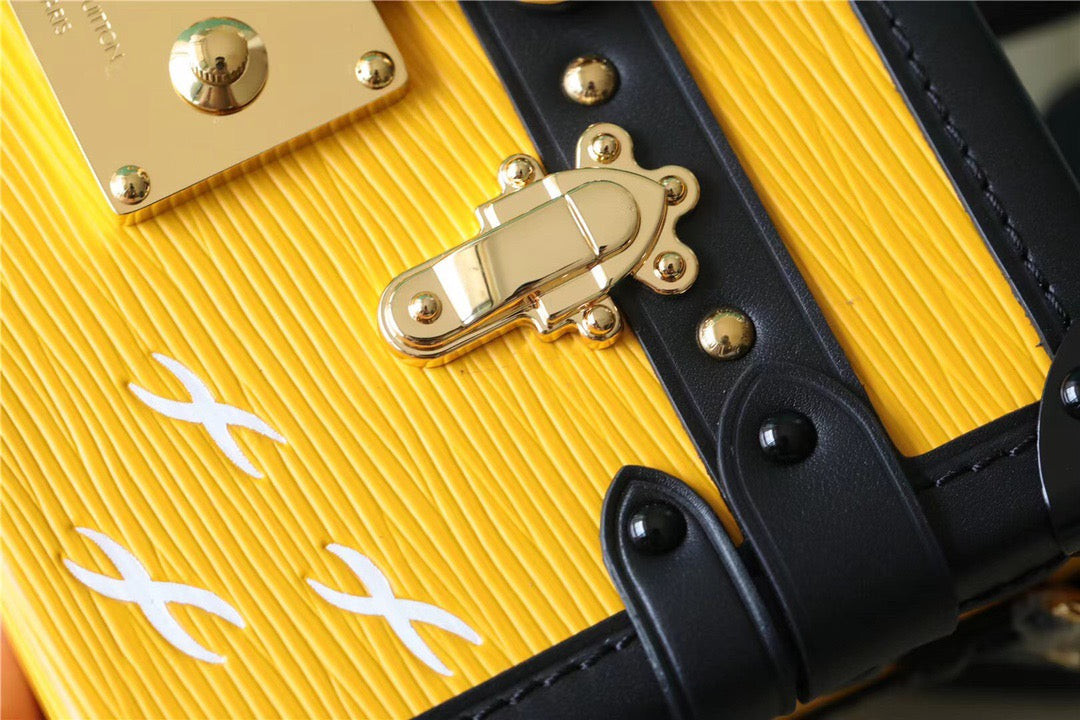 LV Petite Malle Epi Yellow For Women, Shoulder And Crossbody Bags 7.9in/20cm LVĀ