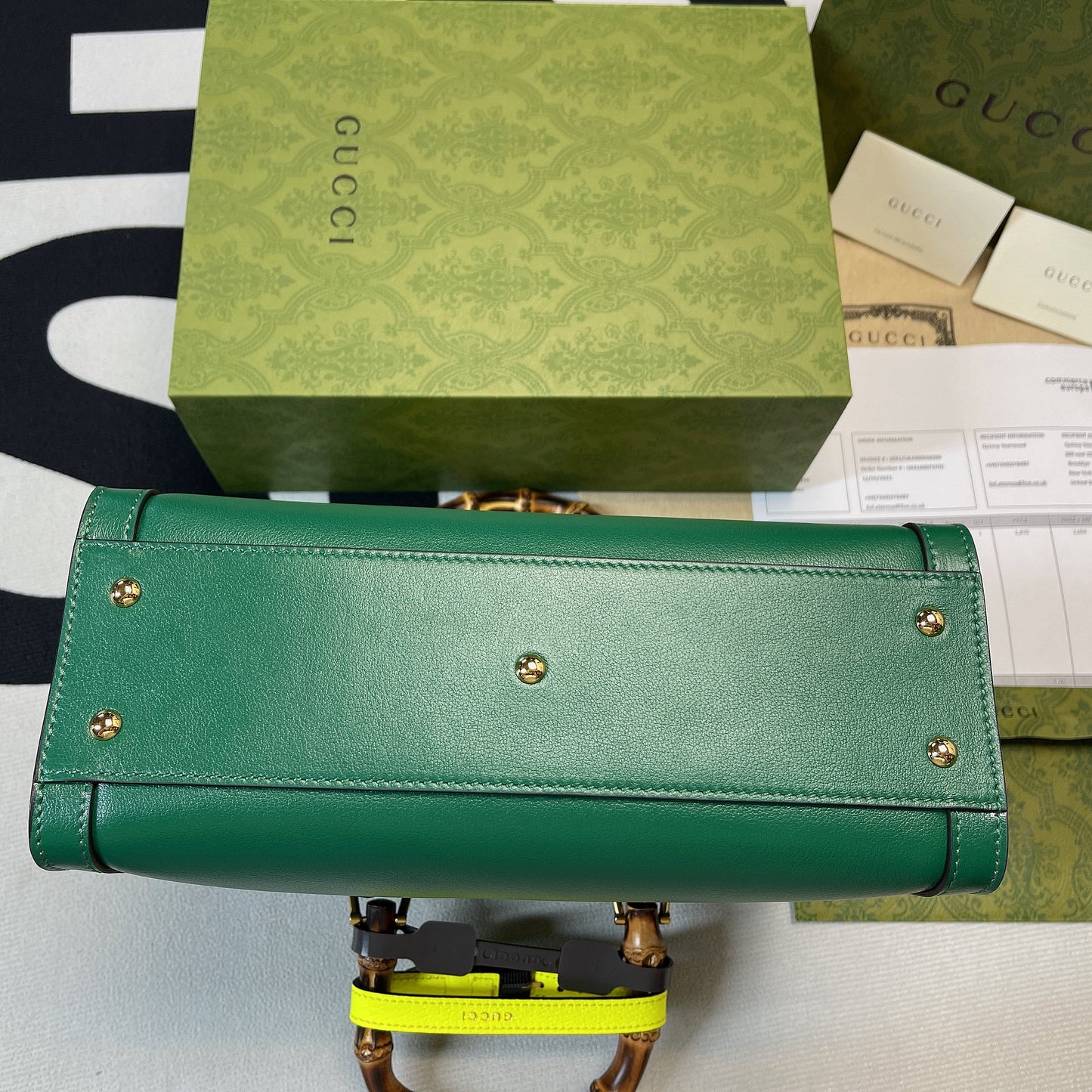 gg Diana Small Tote Bag Green For Women, Women’s Bags 11in/27cm gg 