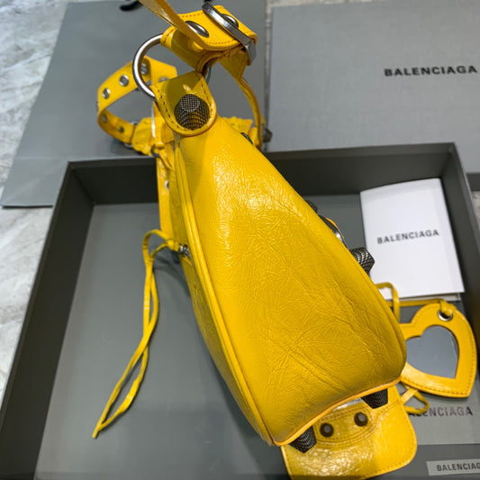 Balen Le Cagole XS Shoulder Bag In Yellow, For Women, Bags 13in/33cm