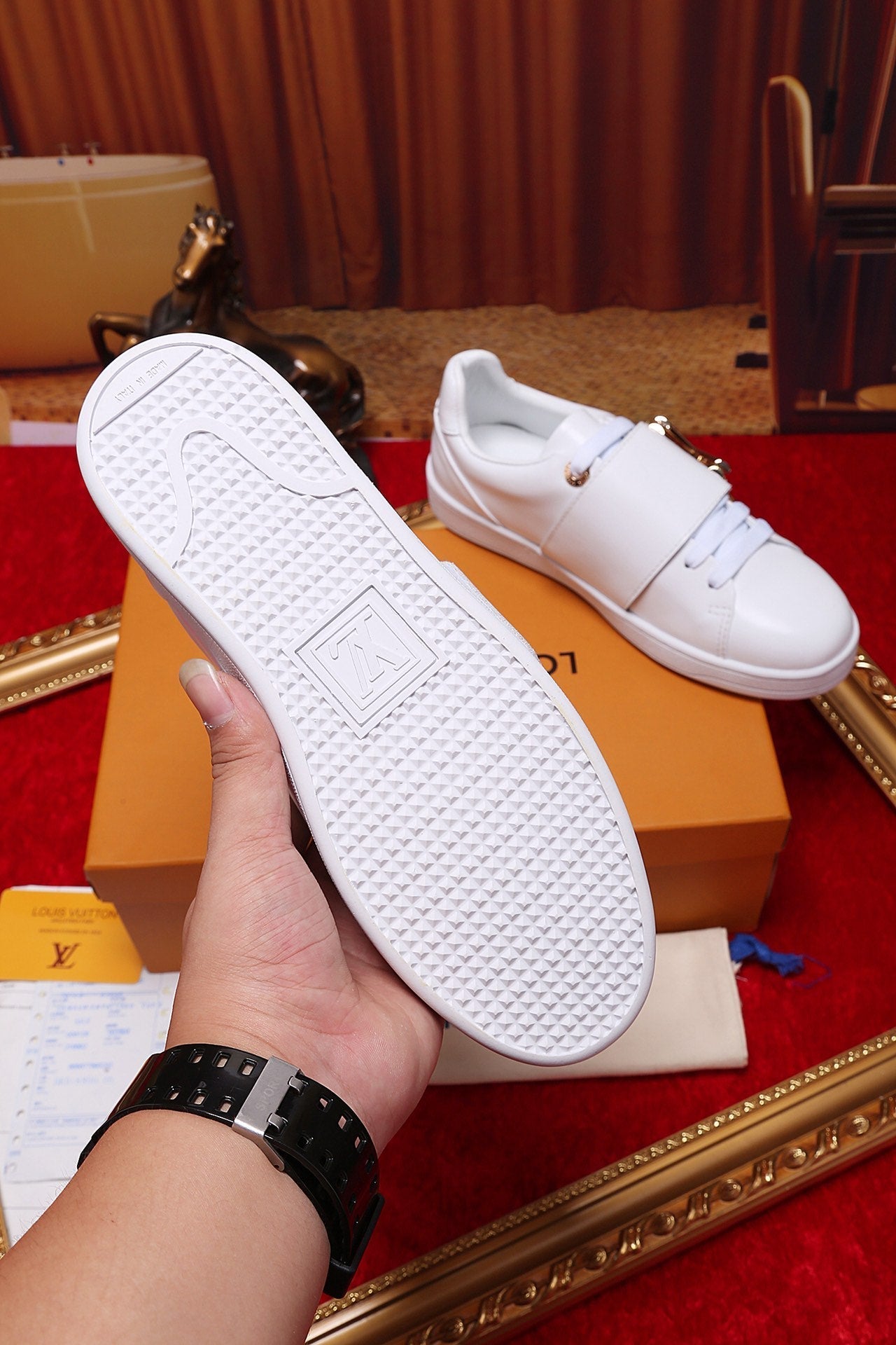BL - LUV Font Row White Sneaker