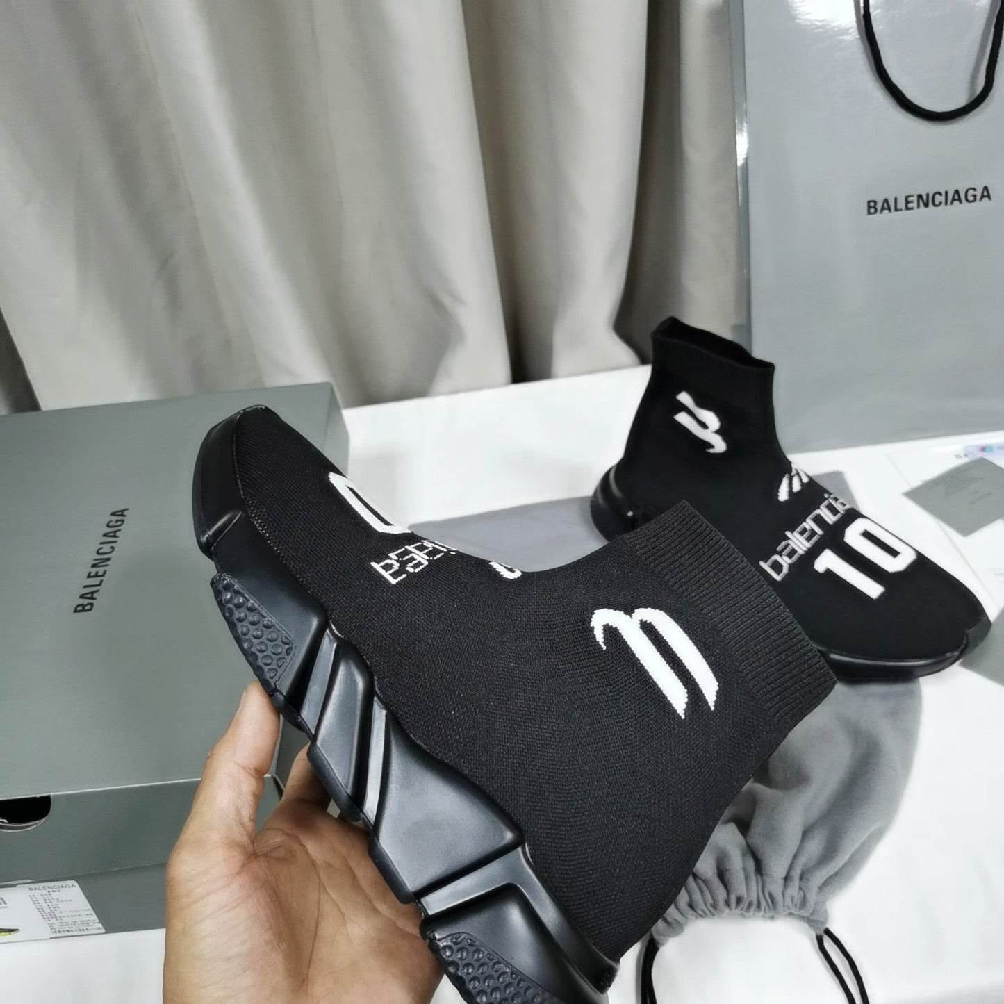 BL - Bla Speed Recycled Knit Sneakers Black