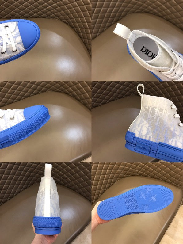 BL - DIR B23 Oblique Gradient Blue HIGH-TOP SNEAKER