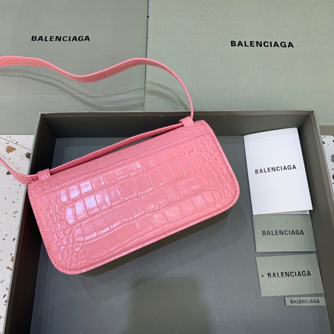 Balen Gossip Small Shoulder Bag Pink, For Women, Bags 9.1in/23cm