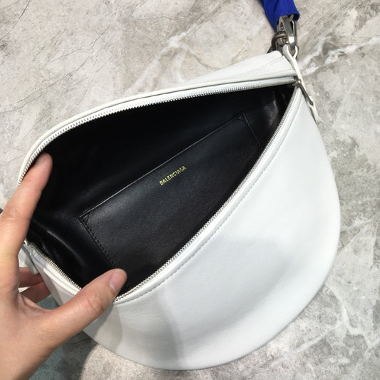 Balen Souvenir XXS Belt Bag In White, For Women, Bags 11.8in/30cm