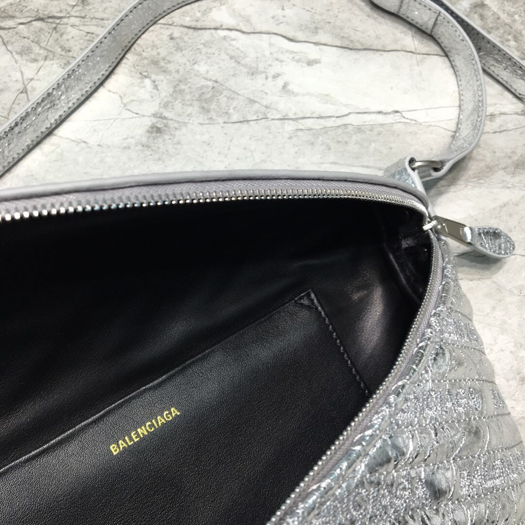 Balen Souvenir XXS Belt Bag In Sliver, For Women, Bags 11.8in/30cm