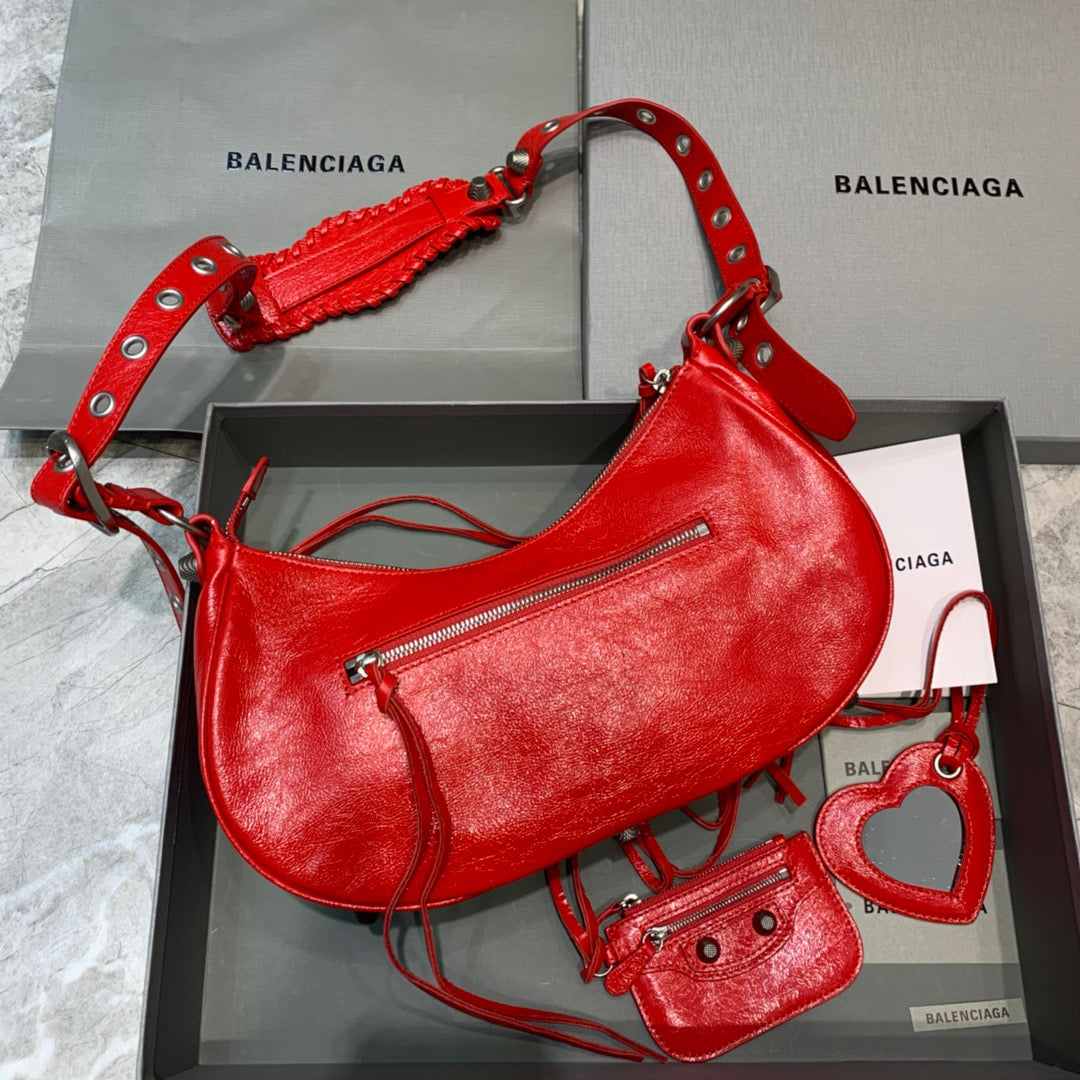 Balen Le Cagole XS Shoulder Bag In Red, For Women, Bags 13in/33cm