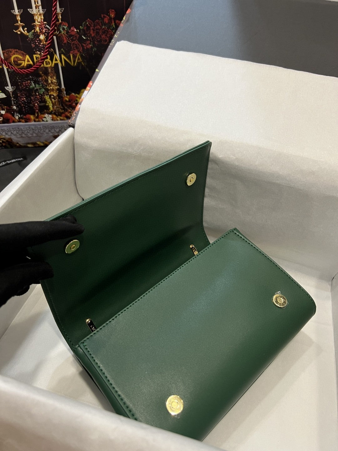 DG Nappa DG Girls Shoulder Bag Green For Women 8.3in/21cm DG