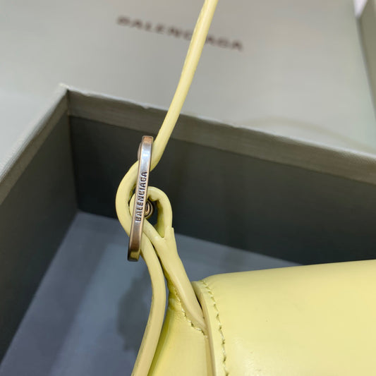 Balen XX Small Flap Bag Box Yellow, For Women, Bags 10.6in/27cm 6956452109A7408