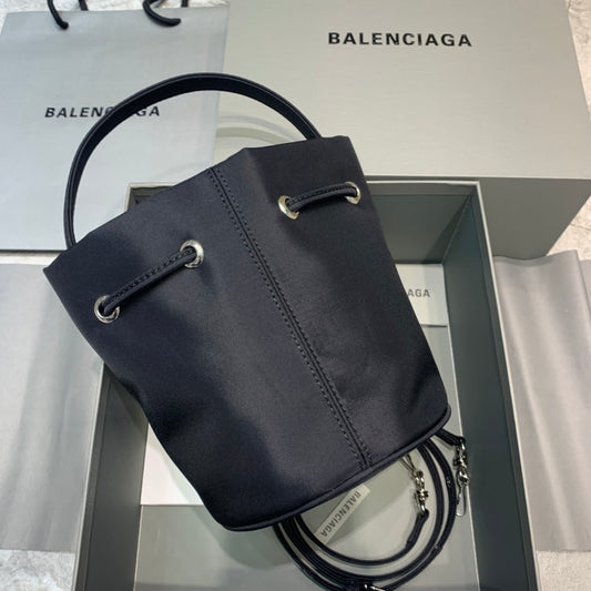 Balen Le Cagole Medium Bucket Bag In Black, For Women, Bags 11.8in/30cm