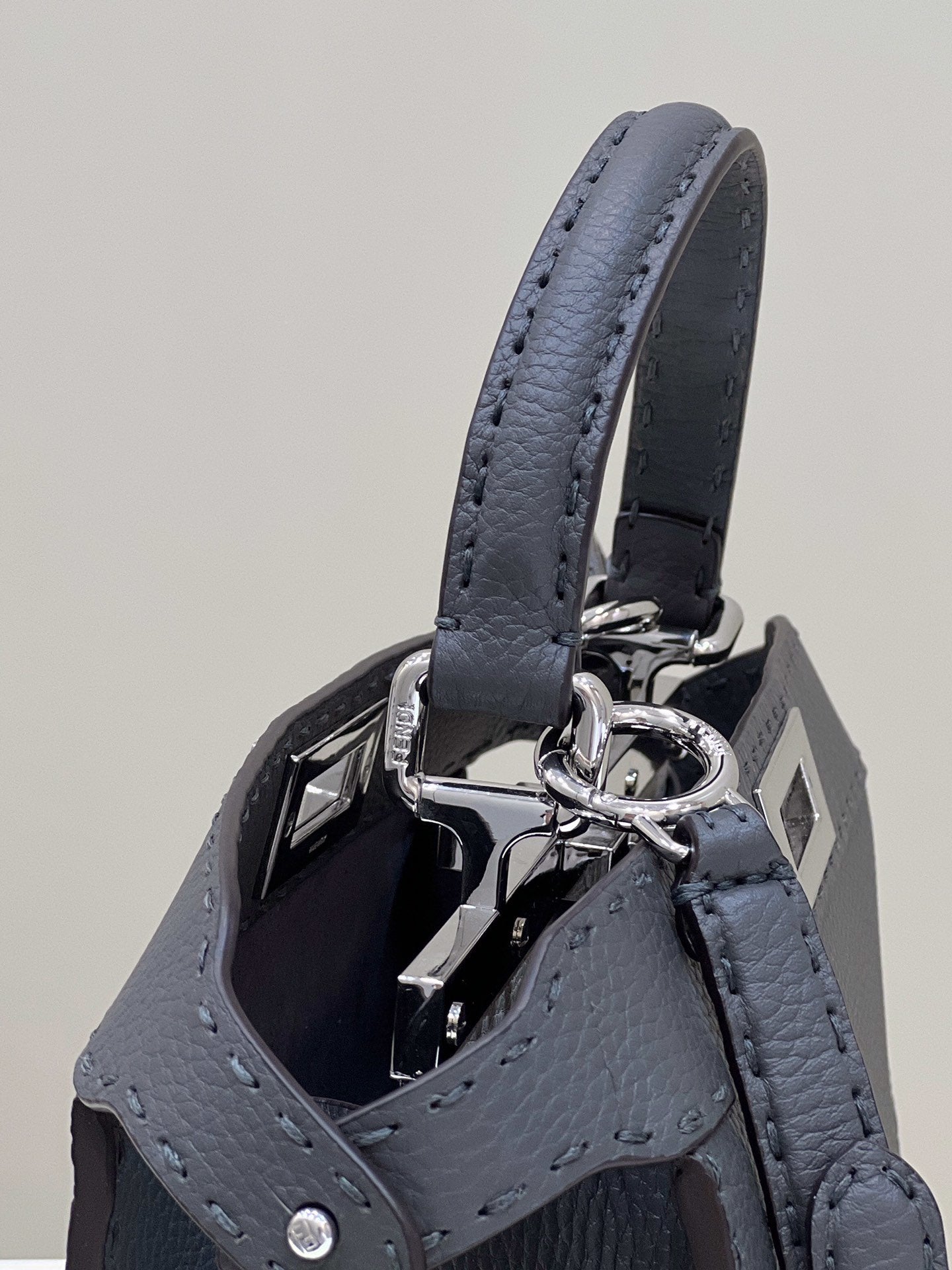 FI Peekaboo ISeeU Medium Black For Women, Women’s Handbags, Shoulder Bag 13.1in/33.5cm FF