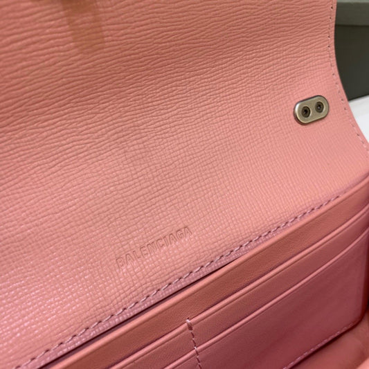 Balen Gossip Small On Chain Shoulder Bag Light Pink, For Women, Bags 7.4in/19cm