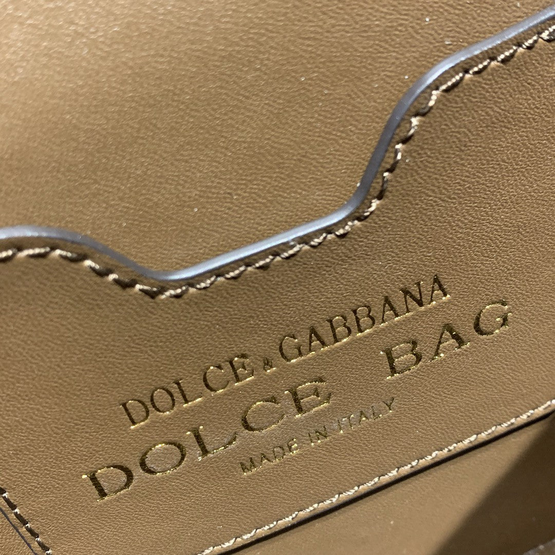 DG Small Devotion Bag Brown For Women 7.5in/19cm