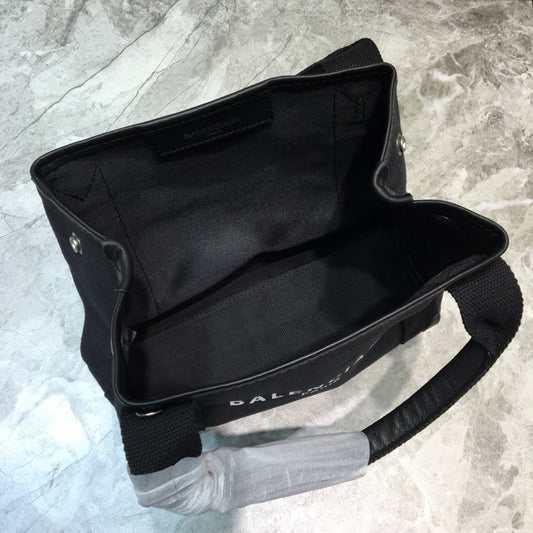 Balen Navy XS Tote Bag In Black, For Women, Bags 12.6in/32cm 3903462HH3N1000