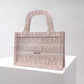 DO1286m Book Tote rose pink mini size 22.5CM Oblique