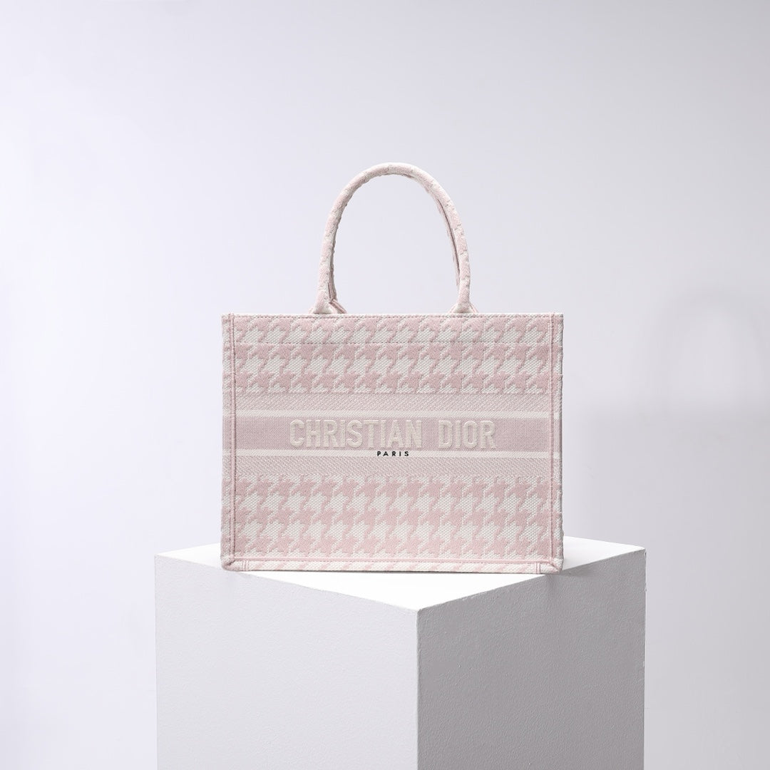 DO1286 Book Tote pink small size 36.5CM 41.5CM