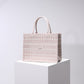 DO1286 Book Tote pink small size 36.5CM 41.5CM