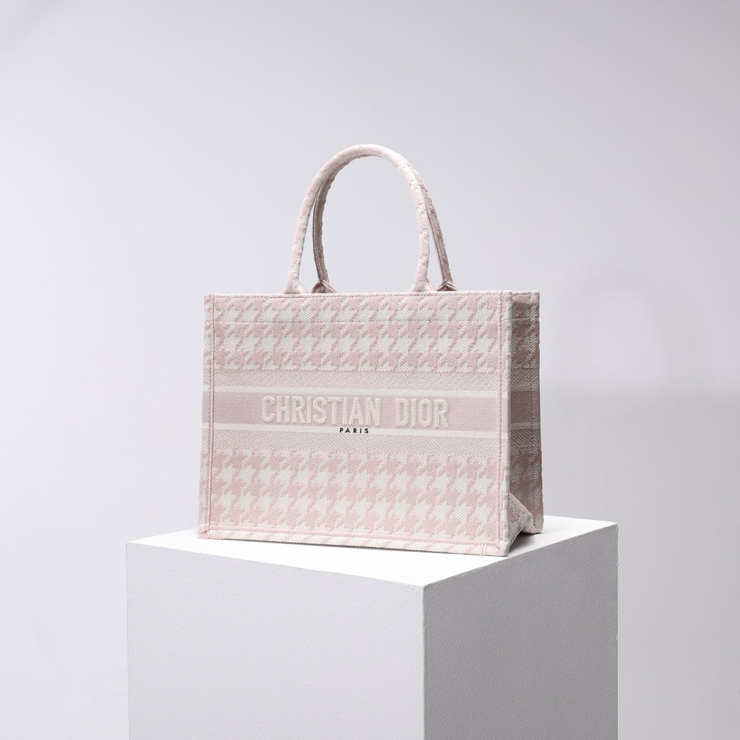 DO1286 Book Tote pink small size 36.5CM 41.5CM