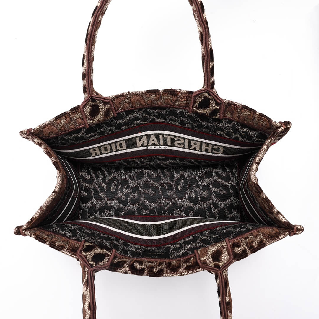 DO1286 Book Tote BIG size 41.5cm 36.5cm Embroidery LOGO red Handbag Beige Mizza