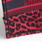 DO1286 Book Tote BIG size 41.5cm 36.5cm Embroidery LOGO red Handbag maroon-3
