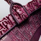 DO1286 Book Tote BIG size 41.5cm 36.5cm Embroidery LOGO red Handbag maroon