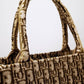 DO1286 Book Tote BIG size 41.5cm 36.5cm Embroidery LOGO red Handbag yellow