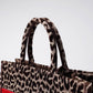 DO1286 Book Tote BIG size 41.5cm 36.5cm Embroidery LOGO red Handbag Beige Mizza