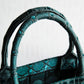DO1286 Book Tote BIG size 41.5cm 36.5cm Embroidery LOGO red Handbag green-1