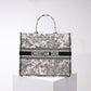 DO1286 Book Tote tote bag grey Embroidery LOGO