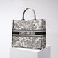 DO1286 Book Tote tote bag grey Embroidery LOGO