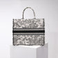 DO1286 Book Tote tote bag grey Embroidery LOGO