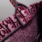 DO1286 Book Tote BIG size 41.5cm 36.5cm Embroidery LOGO red Handbag maroon