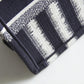 DO1286 Book bag Tote Embroidery 36.5cm 41.5cm Handbag black and white