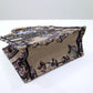 DO1286 Book bag Tote Embroidery 36.5cm 41.5cm Handbag brown printing