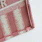 DO1286 Book bag Tote Embroidery 36.5cm 41.5cm Handbag red white-2