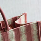 DO1286 Book bag Tote Embroidery 36.5cm 41.5cm Handbag red white-2