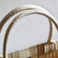 DO1286 Book bag Tote Embroidery Khaki 36.5cm 41.5cm Handbag