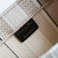DO1286 Book bag Tote Embroidery Khaki 36.5cm 41.5cm Handbag
