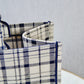 DO1286 Book bag Tote Embroidery black and white 36.5cm 41.5cm Handbag