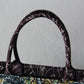 DO1286 Book bag Tote Embroidery blue white 36.5cm 41.5cm Handbag