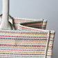 DO1286 Book bag Tote Embroidery pink white 36.5cm 41.5cm Handbag