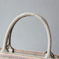 DO1286 Book bag Tote Embroidery pink white 36.5cm 41.5cm Handbag