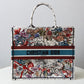 DO1286 Book bag Tote Embroidery red printing 36.5cm 41.5cm Handbag