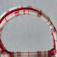 DO1286 Book bag Tote Embroidery red white 36.5cm 41.5cm Handbag